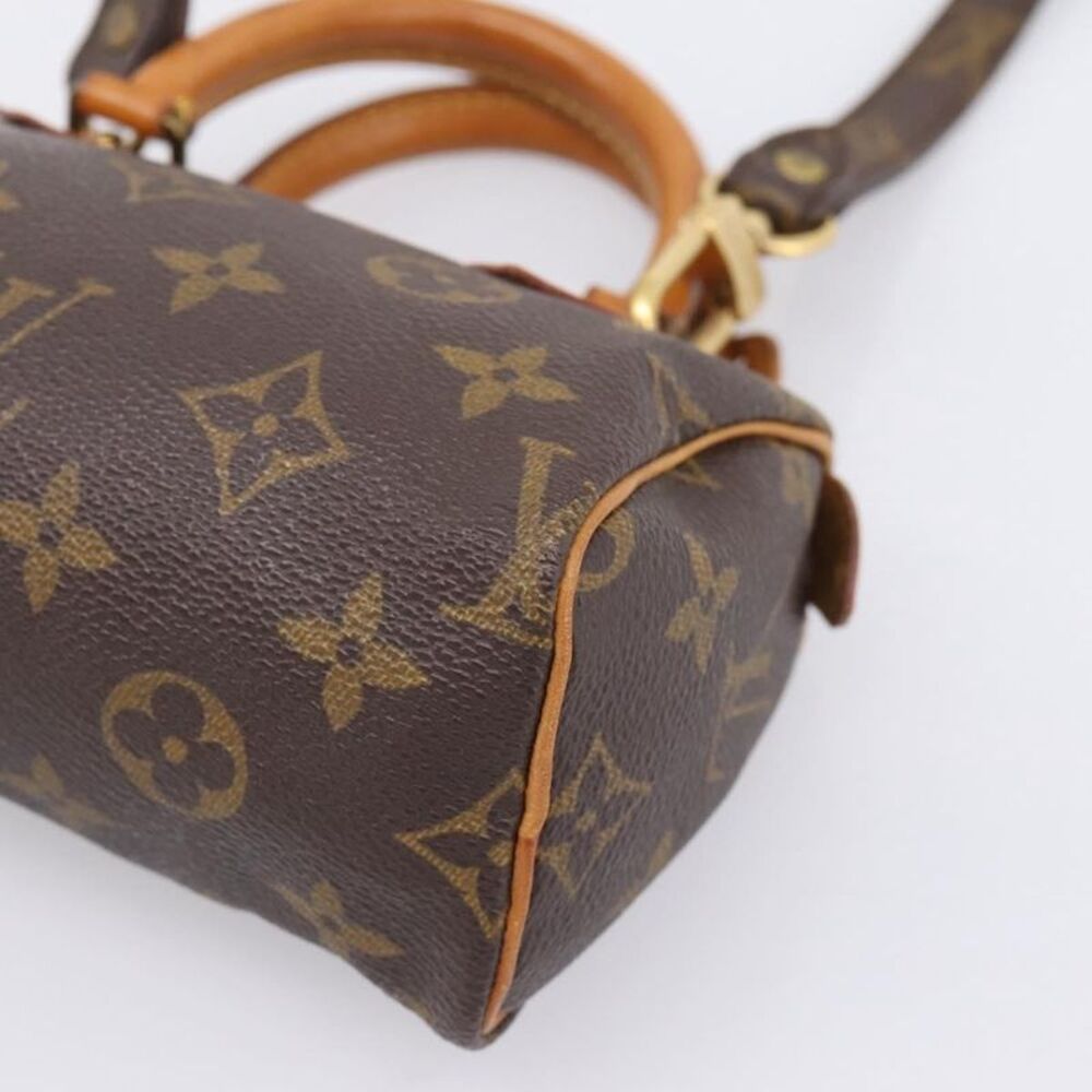 Louis Vuitton Speedy Mini Hl Monogram Canvas Brown Canvas Handbag - Picture 9 of 16